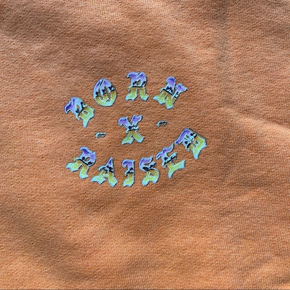 NEW BORN X RAISED UNION ROCKER ORANGE HOODIE - Picture 4 of 8